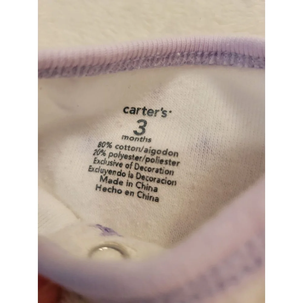 Baby Girl Sleep and Play Bundle 3M Carter’s Little Me 5pc Sleeper Lot
